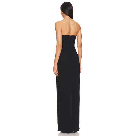 Amanda Uprichard Wolfe Gown Strapless Rose Embellished Formal Gala Party Prom SM - Picture 3 of 11